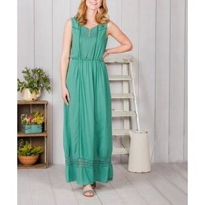 Matilda Jane Down in the Valley Green Maxi Dress